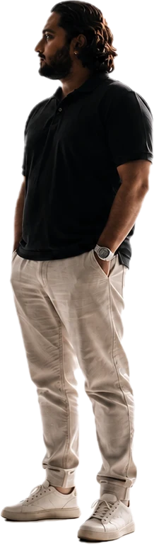 Danial Shiekho, full body, standing