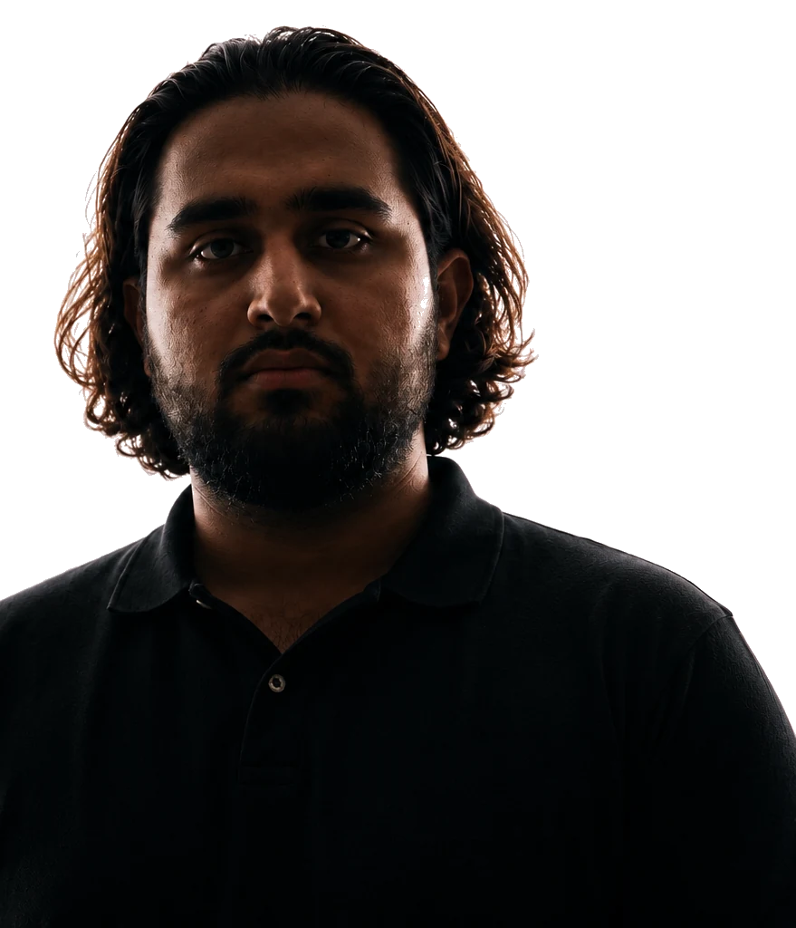 Danial Shiekho, direct gaze, close